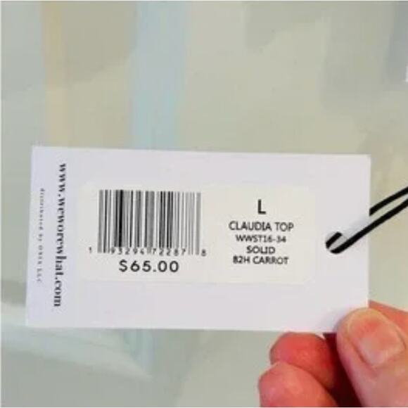 WeWoreWhat Claudia Bikini Top Orange Size Large - Picture 5 of 7